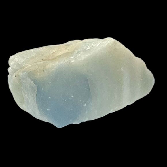 Satin Blue Opalescent Art Glass Cullet Slag Glass #5XL38 - Picture 6 of 7